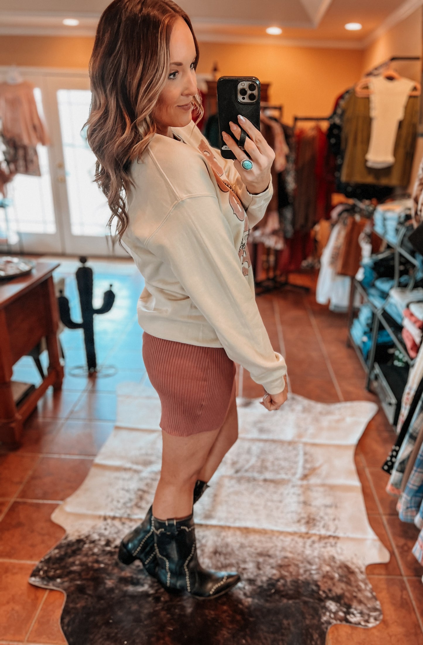Ribbed Sweater Skirt