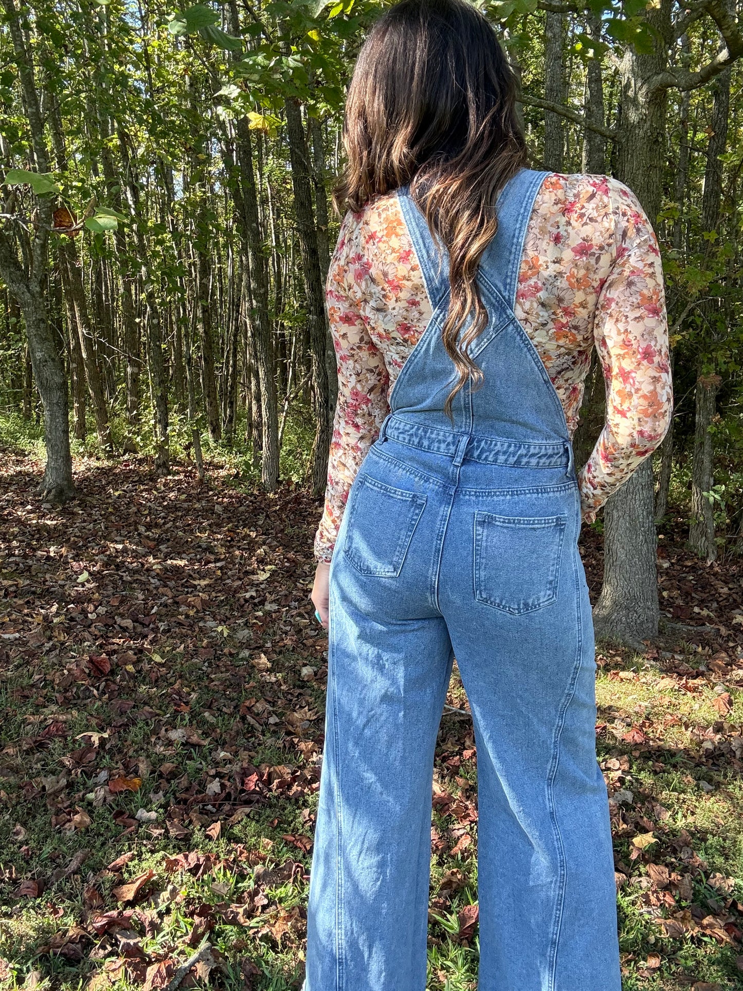 Floral Mesh Top